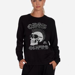 NWOT Lauren Moshi Crystal Anela CBGB sweatshirt